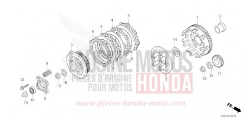 EMBRAYAGE CBF125MER de 2024